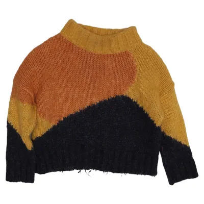 Sweater (Yellow, Orange, Blue) from Tinycottons Acrylic, Polyamide, Viscose