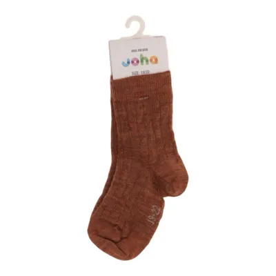 Chaussettes (Marron) de Joha Élasthane, Polyamide, Laine