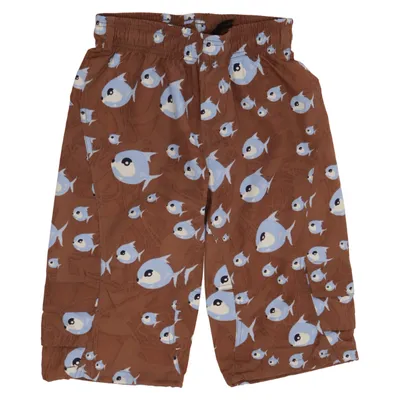 Badshorts (Brun, Blå, Vit) från Hyphen Polyester