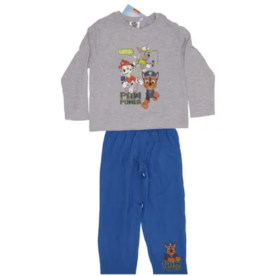 Pyjamas (Grå, Blå) från Nickelodeon Bomull, Polyester