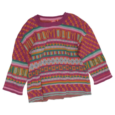 Sweater (Lilla, Flerfarvet) fra Oilily Bomuld
