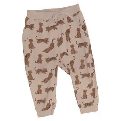 Mjukisbyxor (Beige) från Name It Elastan, Ekologisk bomull