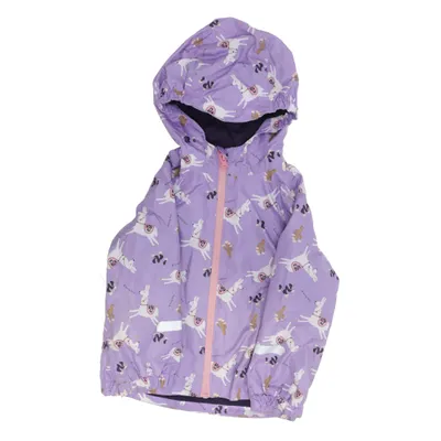 Regnjakke (Lilla, Hvid, Pink) fra Pocopiano Bomuld, Genanvendt polyester