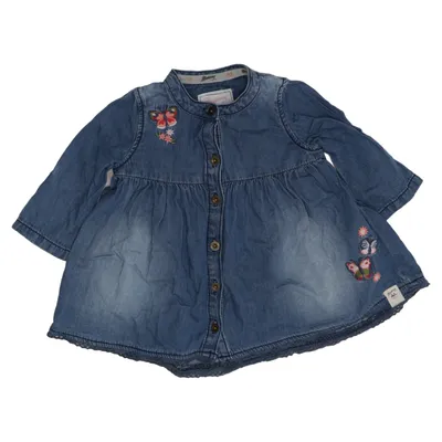 Denim dress (Blue, Multicolored) from Mantaray Cotton