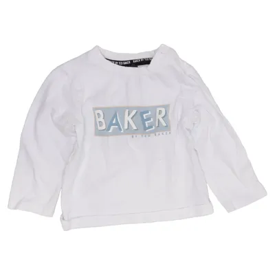 Långärmad t-shirt (Vit) från Baker by Ted Baker Bomull