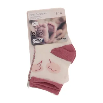 Strumpor (Vit, Rosa) från Impidimpi Bomull, Elastan, Polyamid