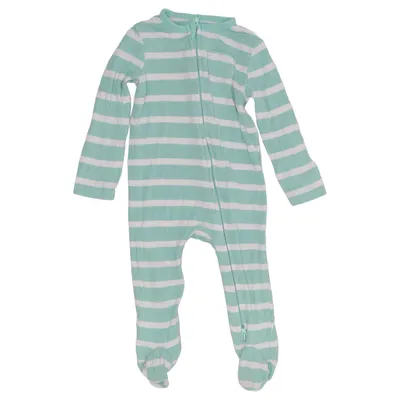 Rompers (Green, White) from Little Me Bamboo, Elastane