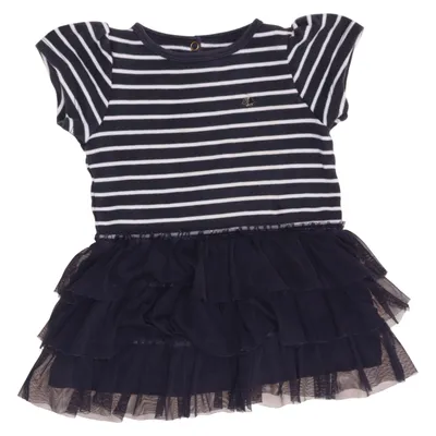 Dress (Blue, White) from Petit Bateau