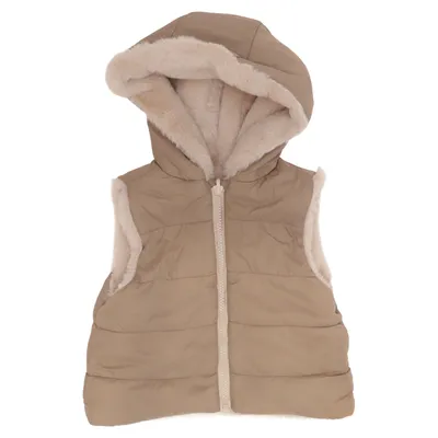 Fur vest (Beige)