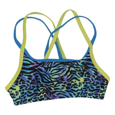Sports bra (Blue, Multicolored) from Zoggs Elastane, Polyamide, Polyester
