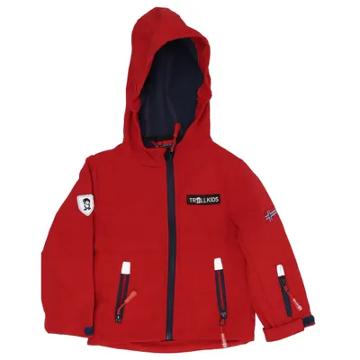 Softshell jacket (Red, Blue) from Trollkids Polyester