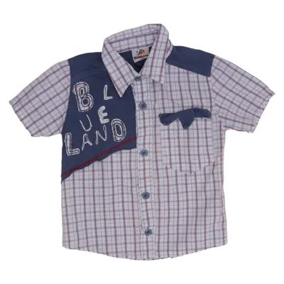Chemise à manches courtes (Blanc, Bleu, Rouge) de Boland Coton