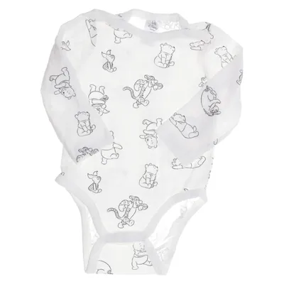 Body (Vit, Svart) från Disney Baby Elastan, Ekologisk bomull