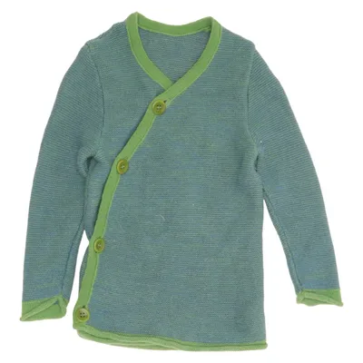 Cardigan (Blue, Green) from Disana Wool