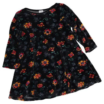 Jurk (Zwart, Meerkleurig) van Adams Katoen, Polyester, Viscose