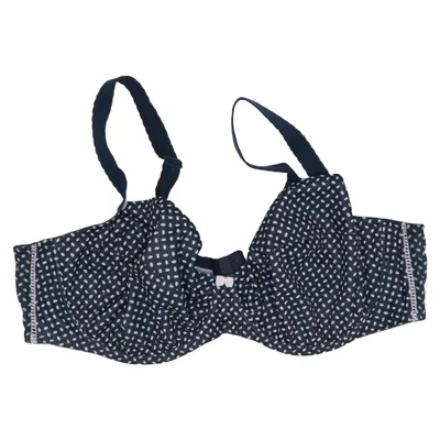 Bra (Blue, White) from Selmark Elastane, Polyamide, Polyester