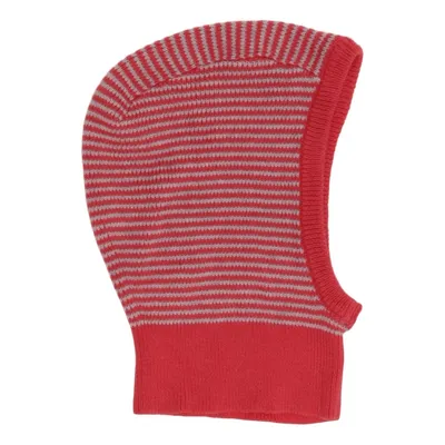 Balaklava (Red, White) from Petit Bateau Cotton, Wool