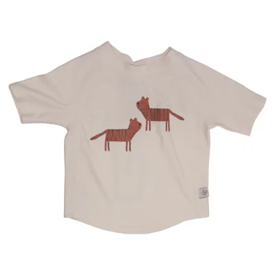 T-shirt de natation (Beige, Marron) de Lässig Élasthane, Polyester