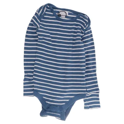 Långärmad t-shirt (Blå, Vit) från Baby Baby Ekologisk bomull