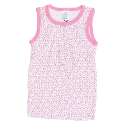 Tank Top (White, Pink) from Topomini Cotton