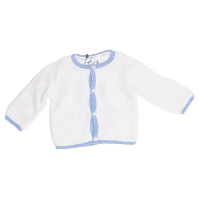 Cardigan (White, Blue) from Jacadi