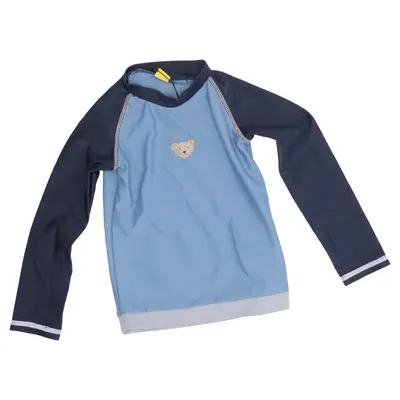 Zwemshirt (Blauw) van Steiff Elastaan, Polyamide