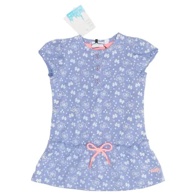 Robe (Bleu, Blanc) de Feetje Coton, Élasthane, Polyester
