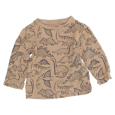 Langærmet t-shirt (Brun) fra Next Bomuld