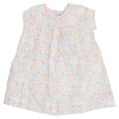 Robe (Blanc, Multicolore) de Petit Bateau Coton