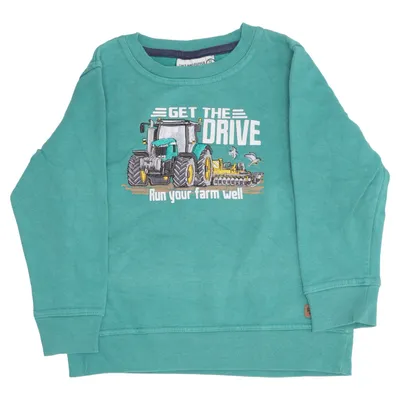 Sweatshirt (Green) from Salt and Pepper Cotton, Polyester