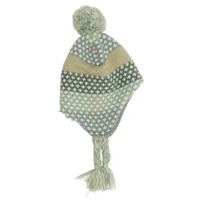 Trapper hat (Green, White, Multicolored) from Pusblu Acrylic, Polyester