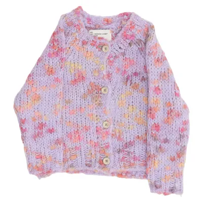 Cardigan (Violet, Multicolore) de Piupiuchick Acrylique, Polyester, Laine