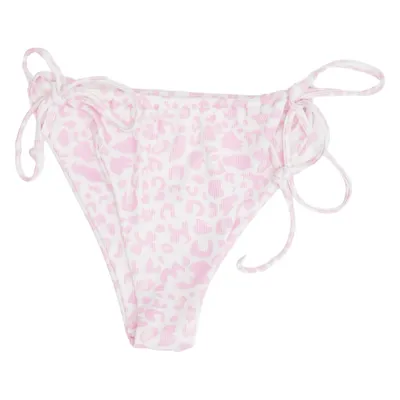 Bikini bottom (Pink, White) from Zaful Elastane, Polyester