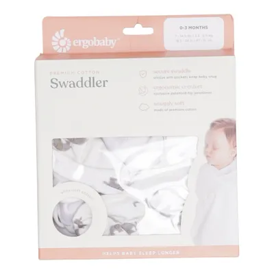 Swaddle sack (Beige, Gray) from Ergobaby Cotton