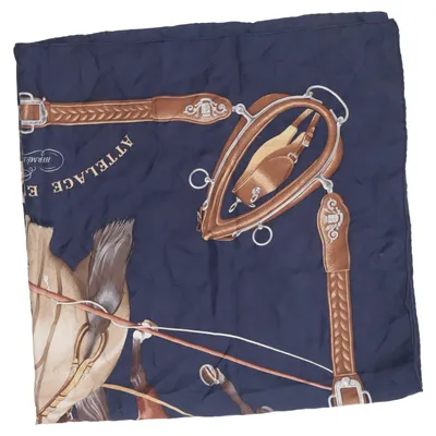 Halstuch (Attelage En Arbalet) von Hermès Seide