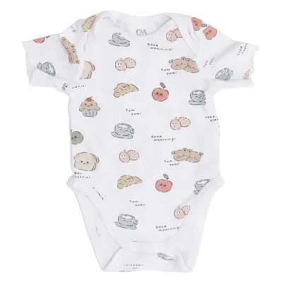 Romper (Wit, Meerkleurig) van Baby C&A Katoen
