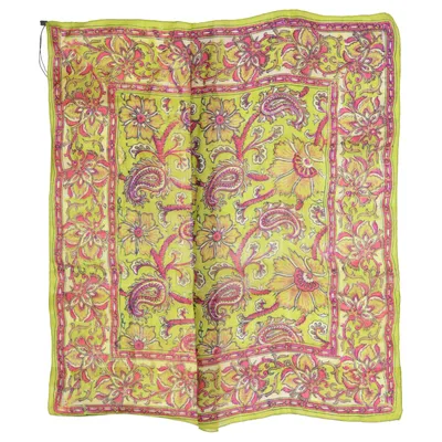 Neckerchief (Green, Pink, Multicolored) from Pure Silk Silk