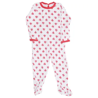 Barboteuse (Blanc, Rouge) de Petit Bateau Coton