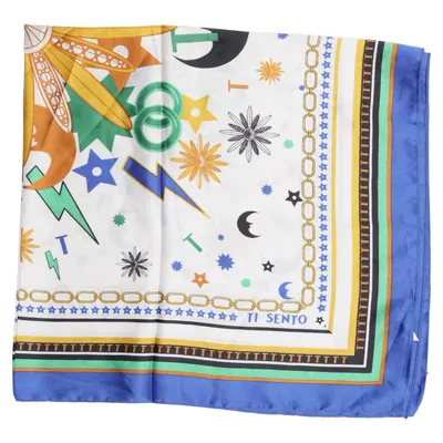 Mouchoir (Bleu, Blanc, Multicolore) de Ti Sento Polyester