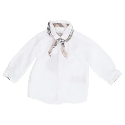 Chemise (Blanc, Multicolore) de Burberry Coton