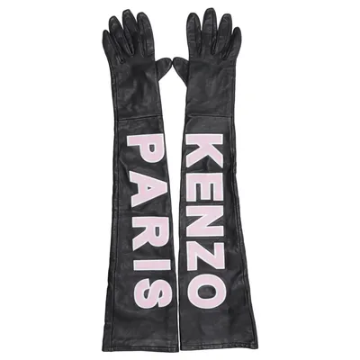 Læderhandsker (Sort, Pink) fra Kenzo x H&M Læder, Silke