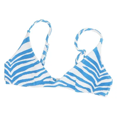 Bikini top (Blå, Hvid) fra Triangl Elastan, Polyamid
