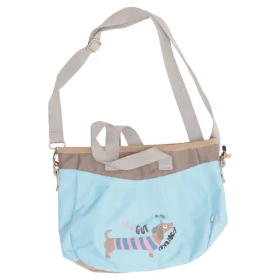 Shoulder-bag (Blue, Brown) from Adelheid Polyester