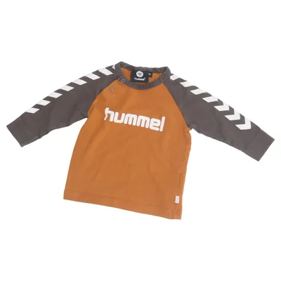 Long sleeve T-shirt (Brown, White, Multicolored) from Hummel Cotton, Elastane