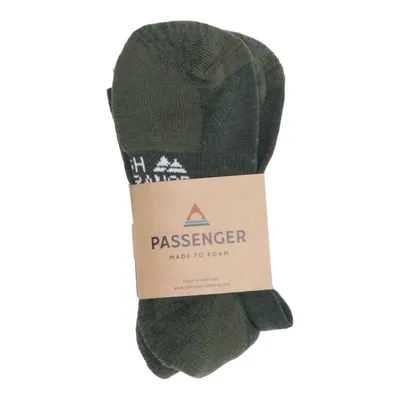 Chaussettes (Vert) de Passenger Élasthane, Coton biologique, Polyamide