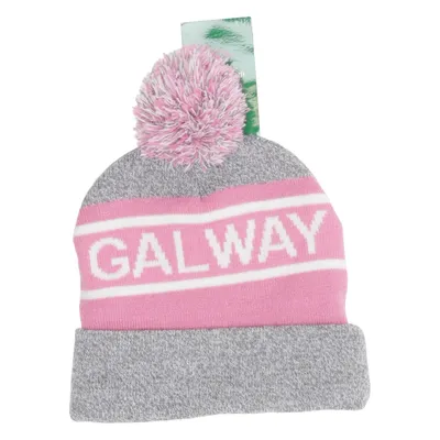 Bobble hat (Gray, Pink, White) from Ireland Acrylic