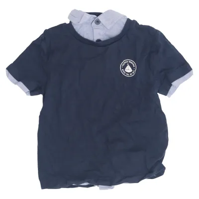 Poloshirt (Blauw, Grijs) van Topolino Katoen