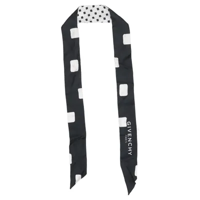 Halsdoek (Wit, Zwart) van Givenchy Zijde