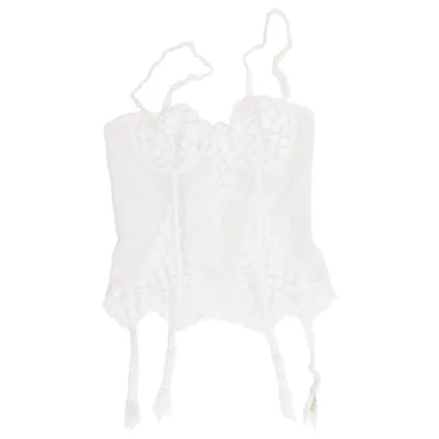 Bustier (Wit) van Barbara Katoen, Elastaan, Polyamide, Polyester