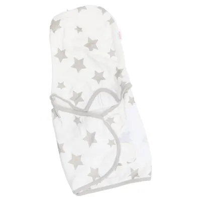 Swaddle sack (White, Gray) from Juicy Bumbles Cotton